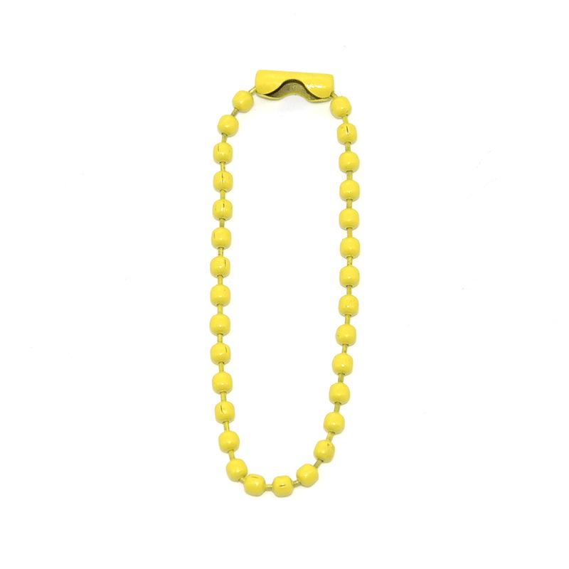 2.4mm Colorful Bead Chain for DIY Jewelry – Painted Iron Wave Chain with Buckle Pendant Connector