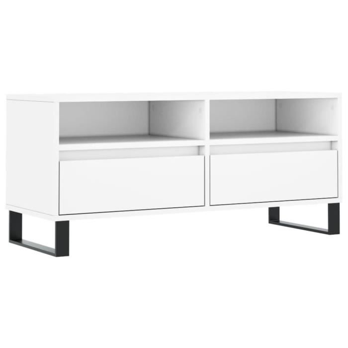 VidaXL TV Cabinet White 100x34.5x44.5 Cm Engineered Wood 831244
