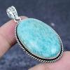 Amazonite Gemstone 925 Sterling Silver Jewelry Pendant 2.25"