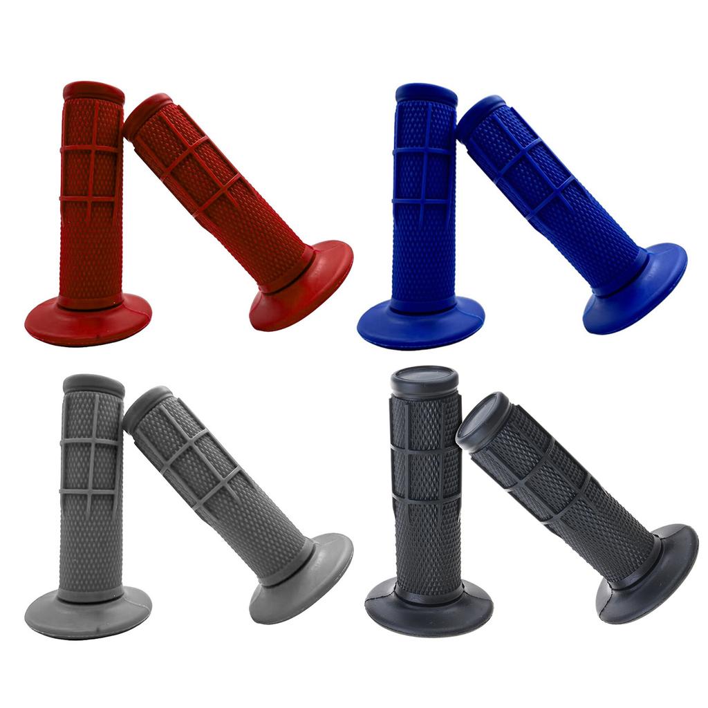 2pcs Motorbike Handle Bar Grips Rubber Handlebar Grips Motocross Throttle Bar Grips Handle Grips Universal for Dirt Bike