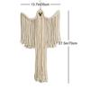 Cotton Halloween Decoration Hanging Ornaments Hand-woven White Ghost Wall Hanging Holiday Scene Arrangement Theme Party Supplies