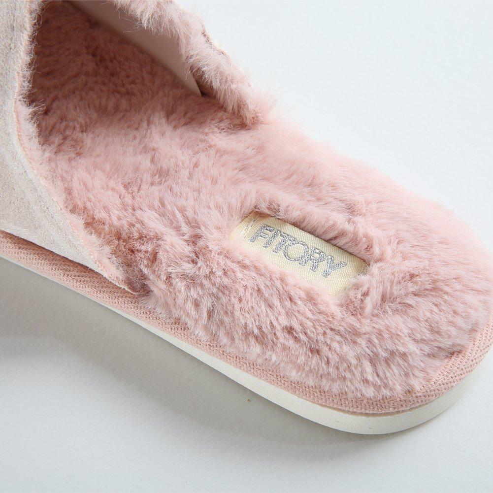 Fitri Winter Room Warm and Warm Women's Slippers, Stylish, Fluffy, Shoes,