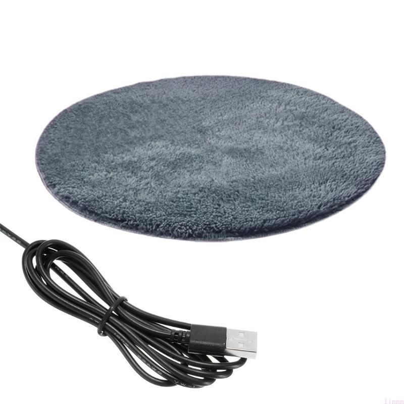 

USB Pet Electric Blanket Plushie Pad Blanket for Pet Electric Heated Pad Scratch Resist Dog Heating Mats Sleeping Bed сірий колір