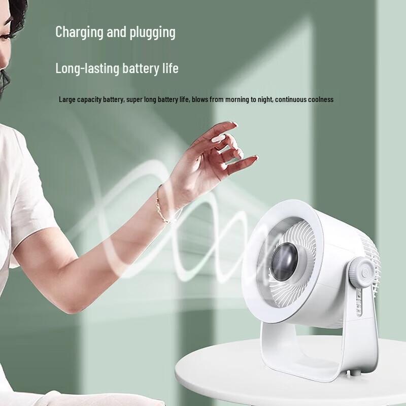 Kangming LED USB Desktop Air Circulating Fan