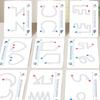 Educational Kids Magic Copybook Set Reusable Tracing Workbook for Handwriting Skills