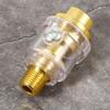 1/4inNPT   in Line Oiler Lubricator, Gold Color Copper,  , Smoother  ,  Resistant, Tool Accessory for Pneumatic Tools