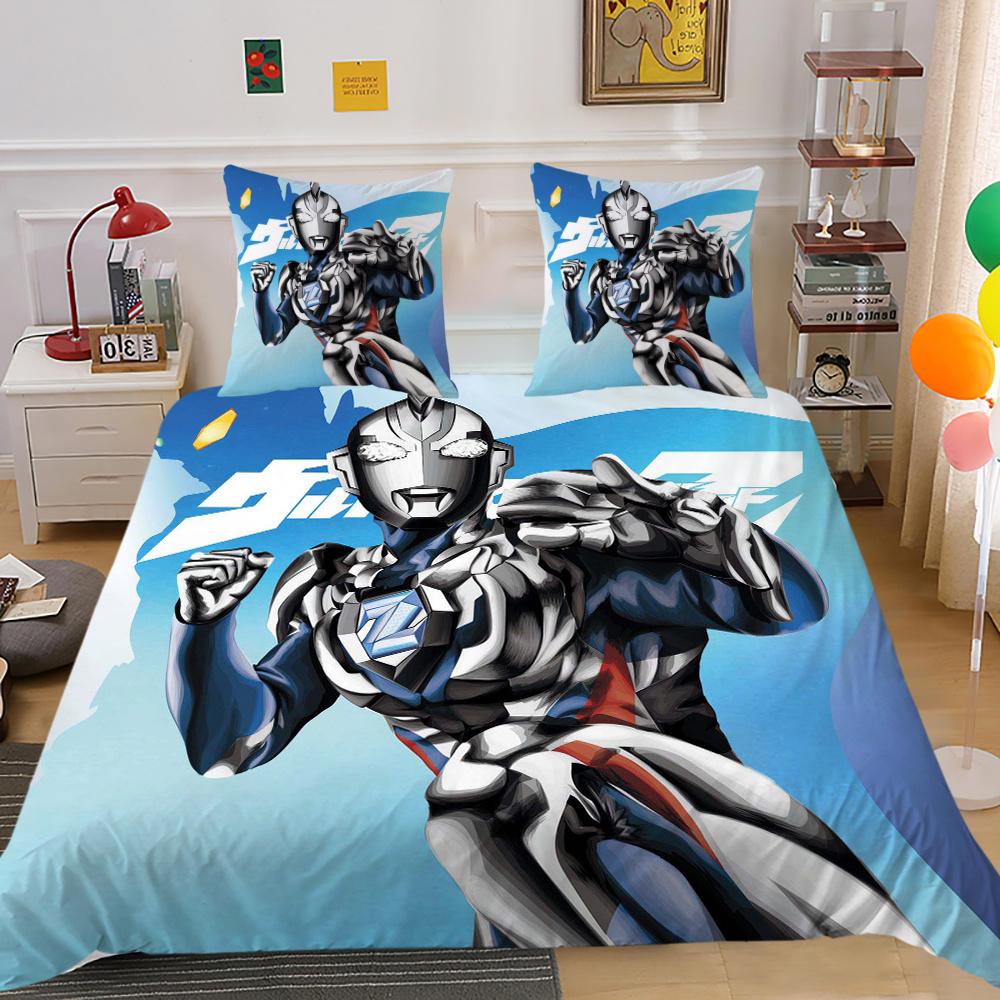 Bedding Cover Suit Ultraman Printing Teens Fashion Bedspread Polyester Pillowcase Home Textiles Duvet Cover