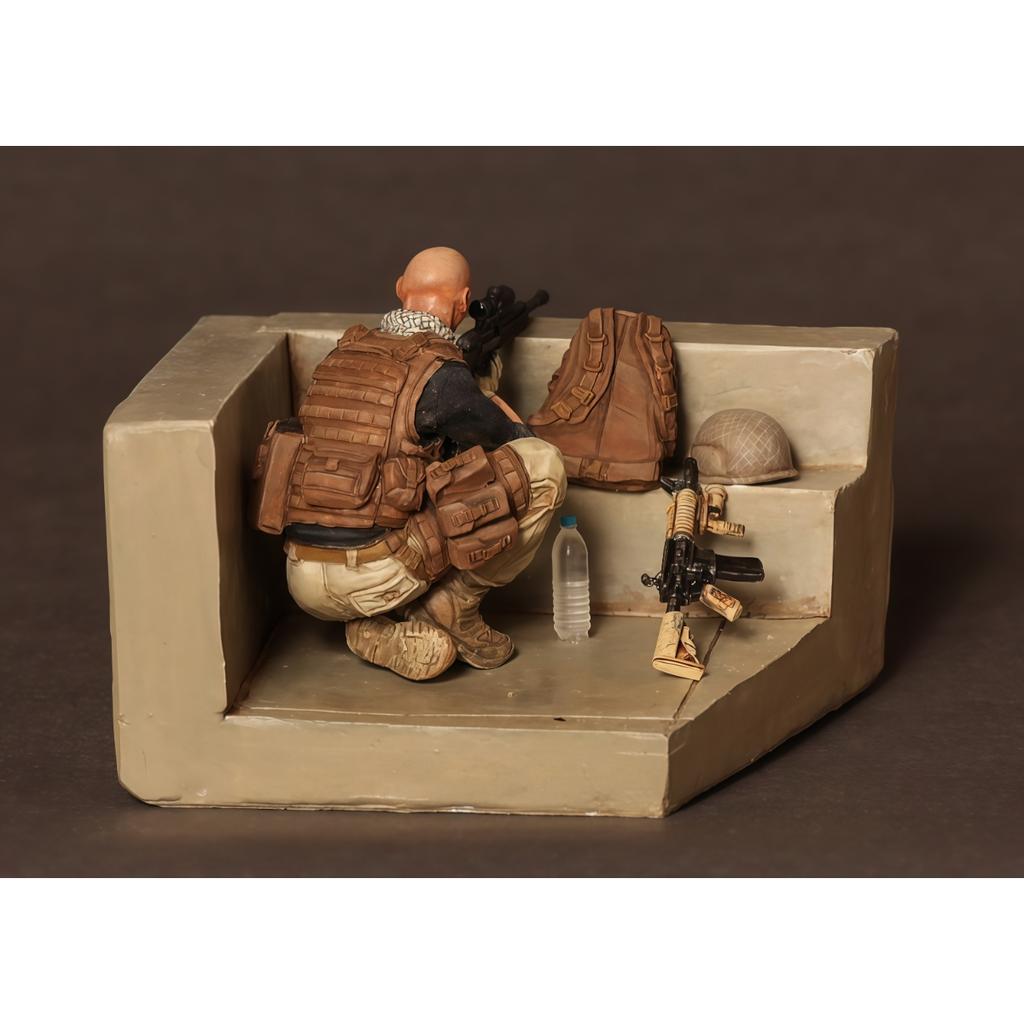Zestaw modelarski żywiczny 1/35, niepomalowany, temat militarny, Snajper PMC (z wyłączeniem podstawy) Niezłożony i niepomalowany GK, 1549R