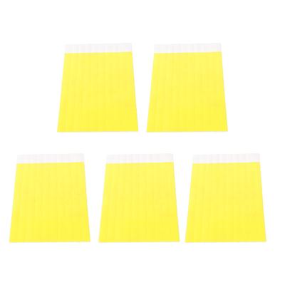 500PCS Paper Wristband Yellow Bracelets Disposable Waterproof Tear Resistant Paper Hand Bands for