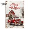 Rustic Home Holiday Embellishments Christmas Wood Sign, Vintage Santa's Sleigh Parking Only Wall 2D Farmhouse Hanging Sign Wooden Plaque for