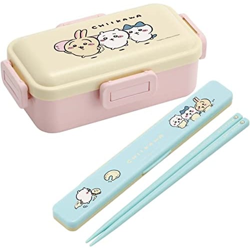 Skater Bento Box Chiikawa 530ml Antibacterial Fluffy Dome Lid for Women Made in Japan PFLB6AG-A
