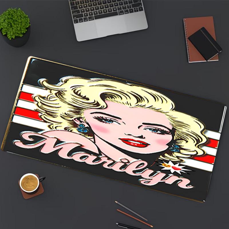 Marilyn Monroe Print Mouse Pad, for Keyboard Pad Laptop PC Mat for Office Home Use, Desk Decor, Perfect Birthday Gift for Gamers