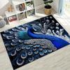 3D Colorful Peacock Romantic Birds Rug for Bedroom Living Room Sofa Home Doormat Decor,Larger Kid Play Non-slip Floor Mat