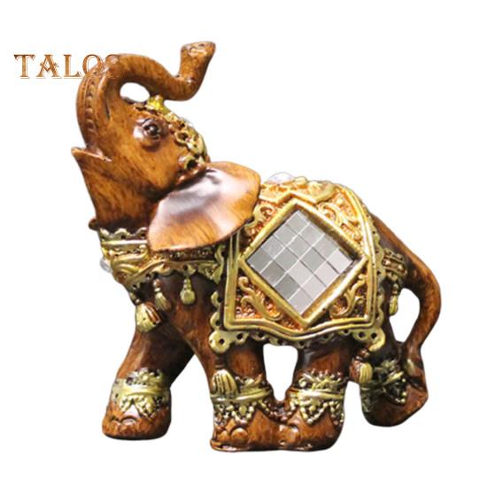 Figurka słonia Żywica Ogród Miniaturowe Rzemiosło Prezent Dekoracja na Pulpit Domu Żywe Miasto Mody Wystrój Domu