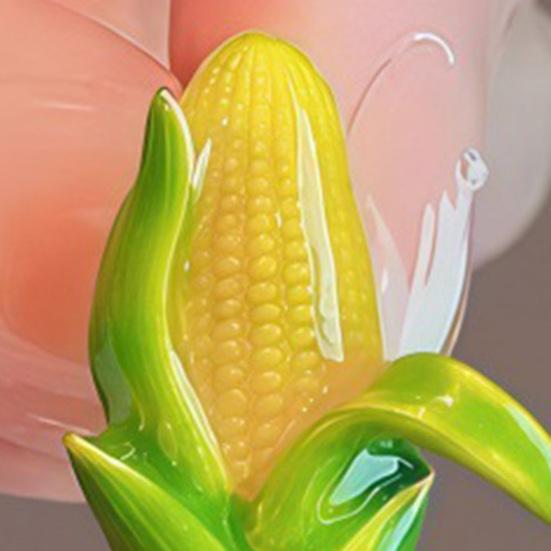 Brooch Mini Corn Design Decorative Pin Translucent Glaze Vivid Color Dress Badge Cardigans Suits Shirts T-Shirts Scarf Bag Clip
