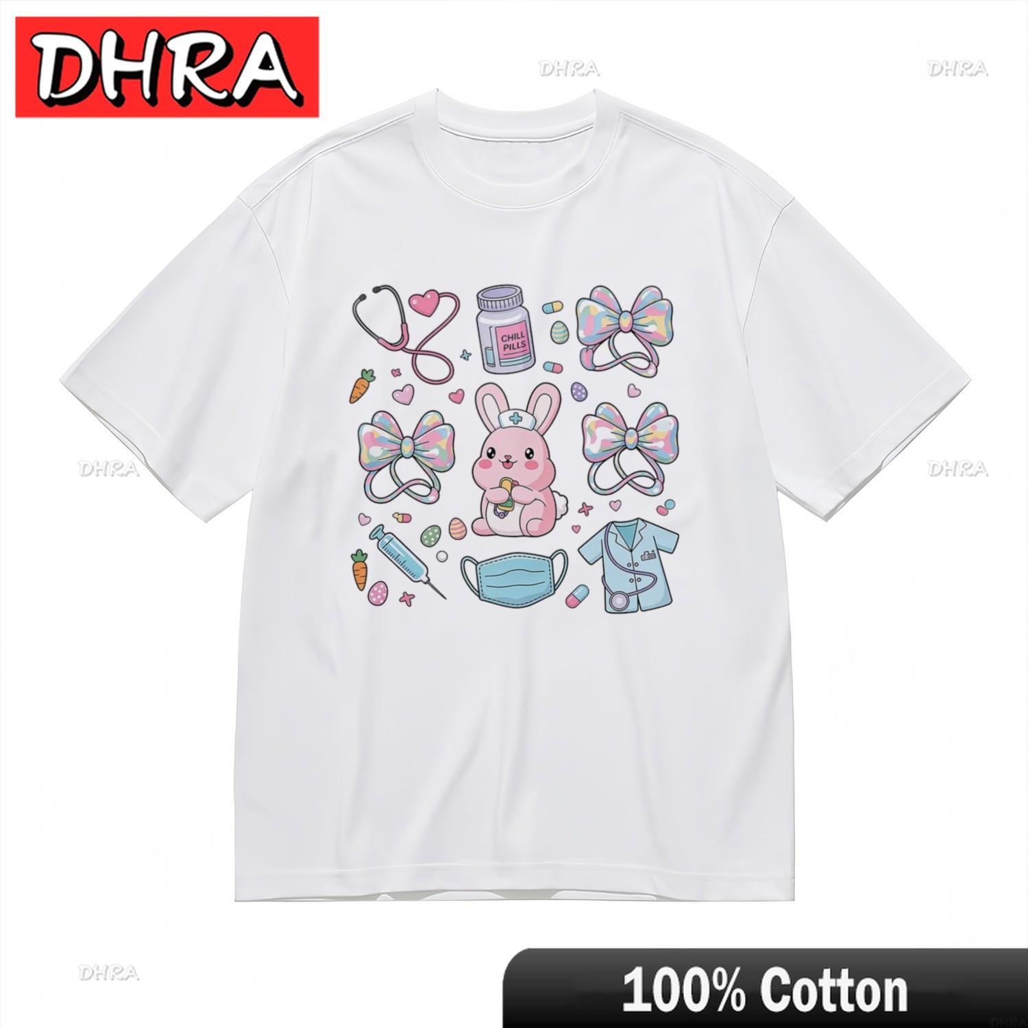 

Unisexs Trend Comfortable Classic TShirt Chill Pills Bunny Medical Graphic Tee TShirts Swedish for Summer Outfits Teenagers 4XL