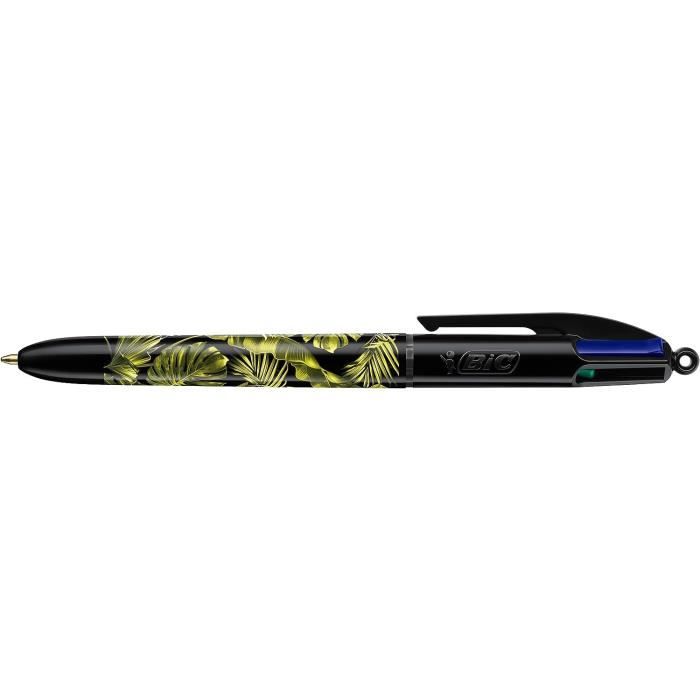 BIC 4 Colors Decor Ballpoint Pens Botanical Series Medium Point (1.0mm)