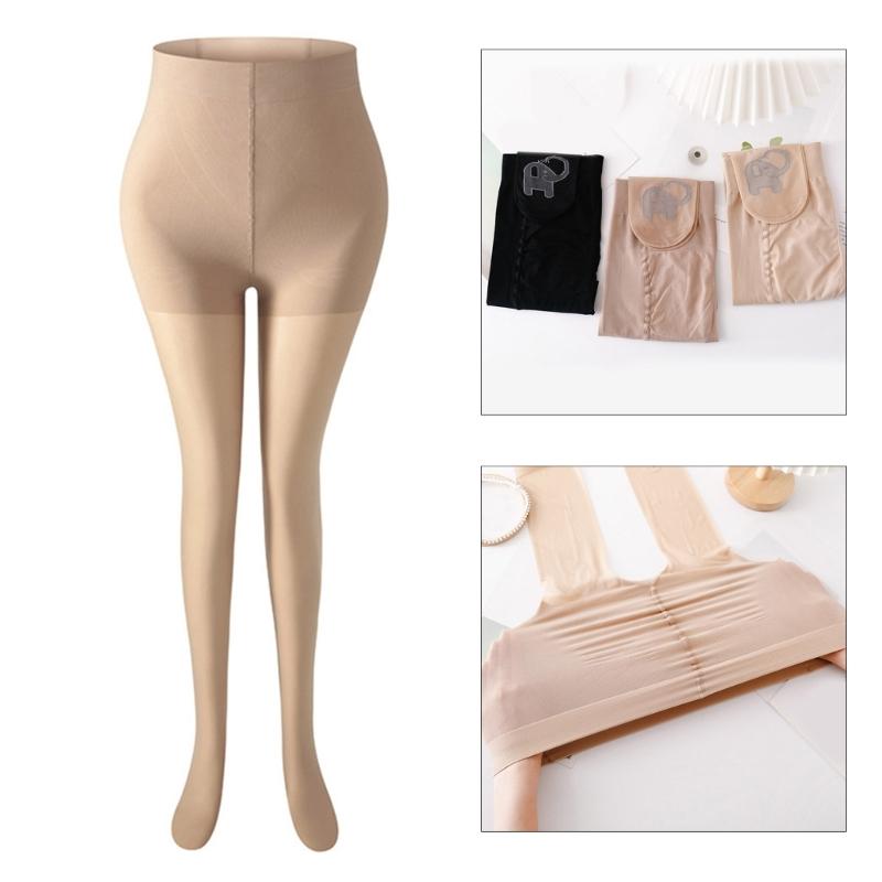 Sheer Tights for Women Cute Elephant Pantyhose Control Top Thigh High Stockings Silk Thin Stockings Tights Hosiery
