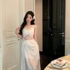 [Original Quality] French Retro Lace Dress Vacation Summer Hollow Temperament Dress Seaside Beach Fairy