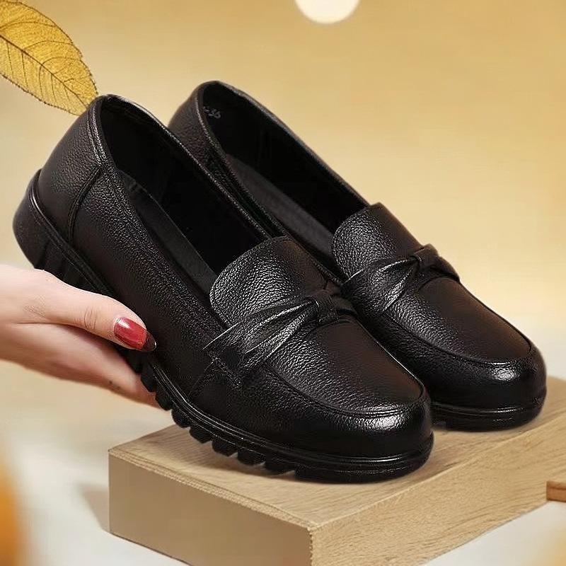 

Туфли из натуральной мягкой кожи, мягкая подошва, не утомляют ноги, повседневные туфли, одинарные туфли, женские новые нескользящие повседневные лоферы 40