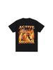 Active Shooter Funny Meme Graphic T-shirt Men's and Women's Fashion Retro Short Sleeved T-shirt Casual Large T-shirt Top 77899