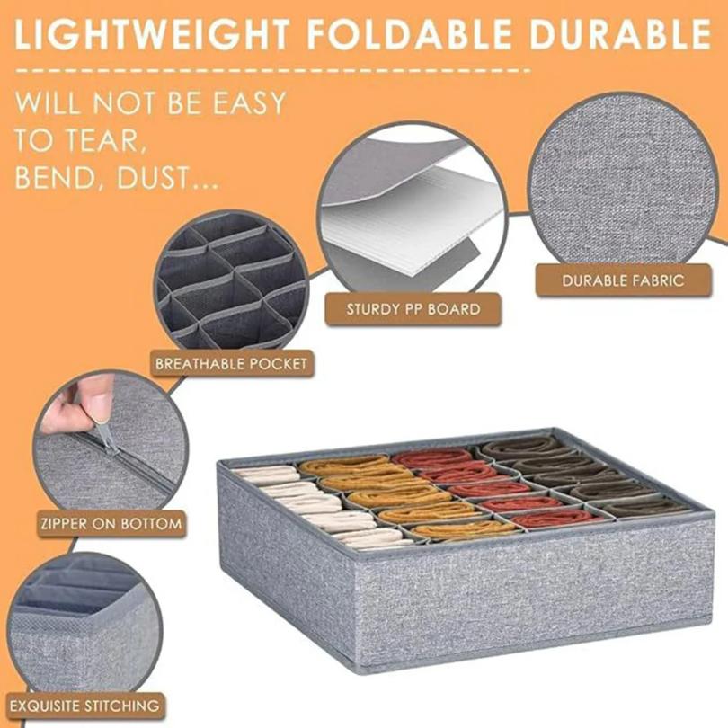 Underwear Bra Socks Storage Box Cabinet Drawer Organizer Socks Scarf Underwear Organizer Box Wardrobe Clothing Storage Organizer