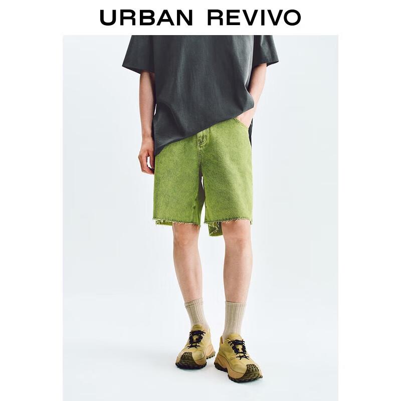 UR 2025 Summer Men s Washed Denim Shorts UMV850052 32