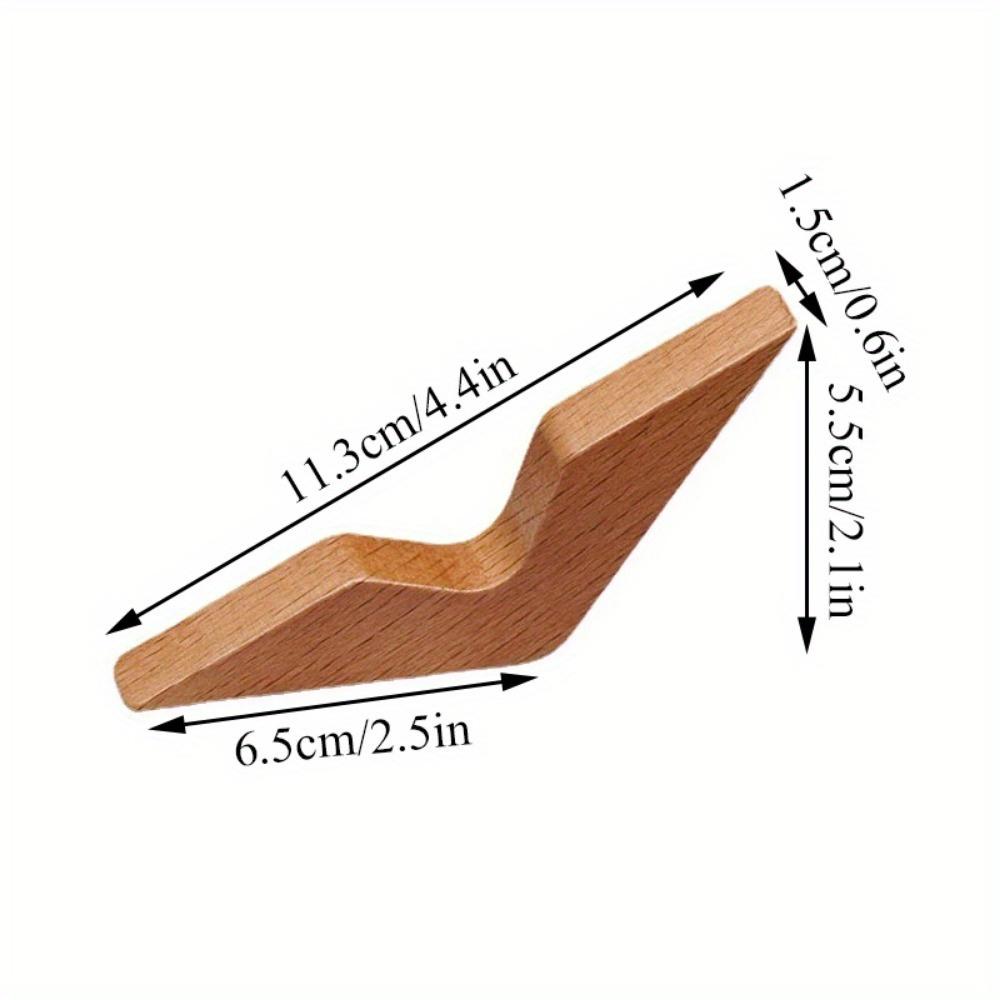 2 Stück Holz Daumenlesezeichen Einhandlesen Daumenbuchstütze Buchseitenhalter Praktisches Lesezeichen für Buchliebhaber Lesehilfen Werkzeuge