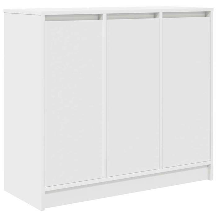 VidaXL Buffet blanc 85x34x76 cm bois d’ingénierie, meuble de rangement, meuble de rangement de cuisine, meuble de rangement 861625