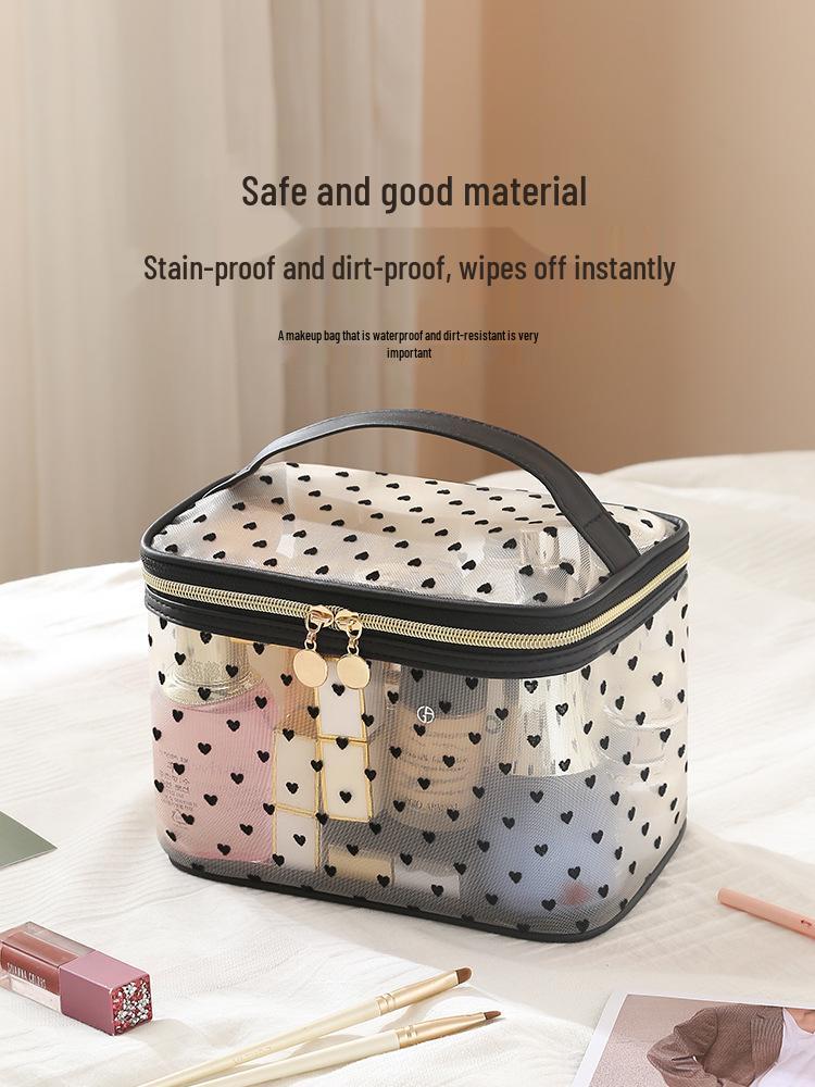 Tragbare Atmungsaktive Netz-Make-up-Tasche - Outdoor-Reise-Kosmetikaufbewahrung