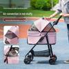 JINGRUIXIANG Lightweight Foldable Pet Stroller with Tray