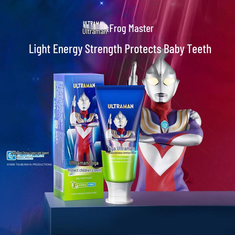 

Frog Prince Ultraman Kids Fluoride Toothpaste - Apple 70g