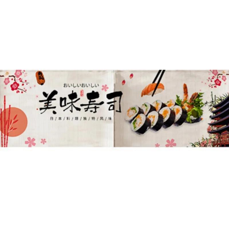 Japanese Sushi Shop Door Curtain Restaurant Decorative Curtain Partition Curtain Kitchen Feng Shui Noren
