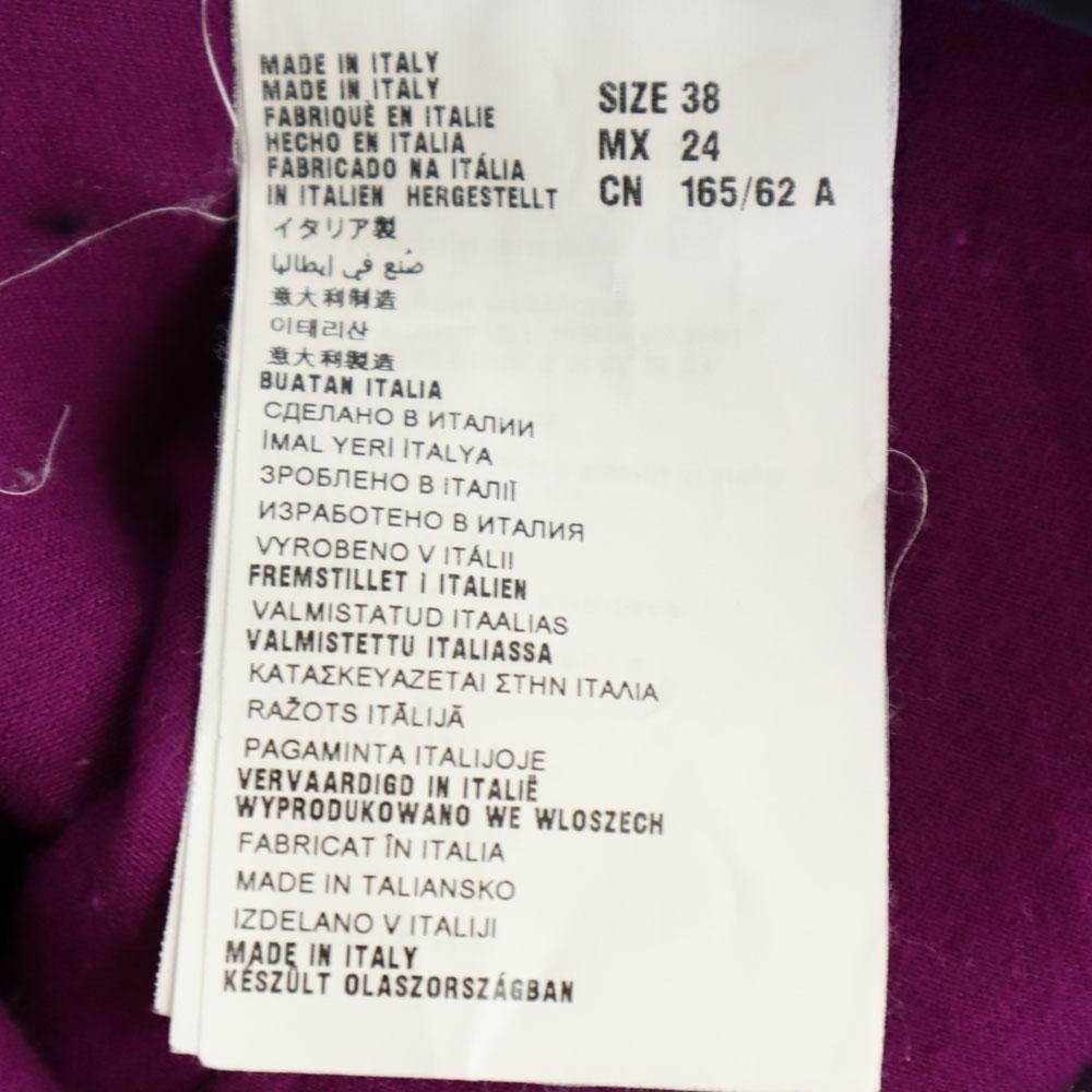 MIUMIU Made In Italy Mini Length Skirt 38 Purple Women Used