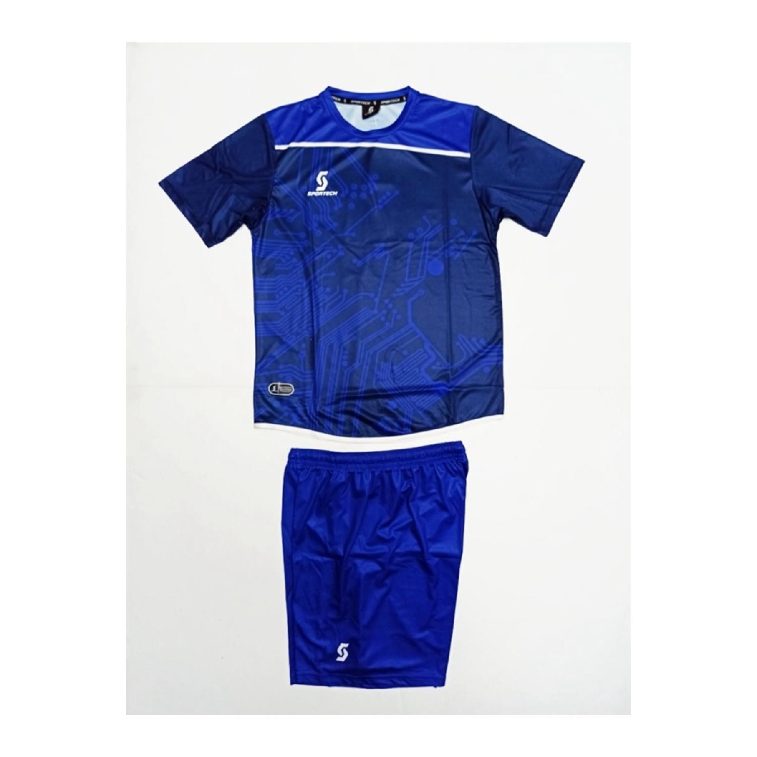 

Blue-white Jersey Set K0135 (single Word Name And Number Written) XS синий