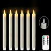 Remote Controlled 3D Flame Flickering Candles Real Waxy Texture Fake Candle Lights  Christmas Décor