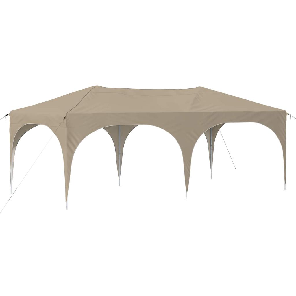 Pop Up Party Tent 575 X 288 X 245 Cm Cream Oxford Fabric