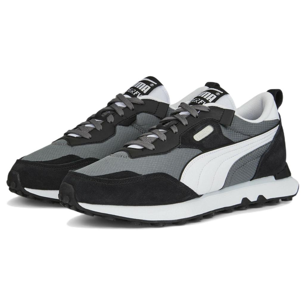 Puma Rider FV Future Vintage - Castlerock Unisex Sneaker Grau Schwarz 387672-12