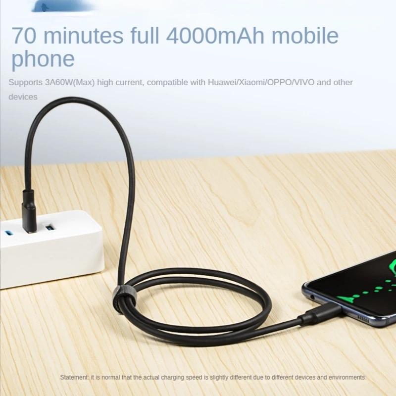 USB3.2 10Gbps Cable USB Type A To USB C 3.1/3.2 Gen2 Cable Data Transfer USB C SSD Hard Disk Cable 3A 60W QC 3.0 Fast Charging