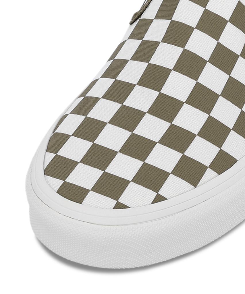 Vans Classic Slip-On - (Color Theory) Checkerboard Olive Brown / Vn000Z7Aovb1