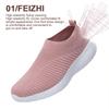 Nouvelles Chaussures Roses pour Femmes Baskets Souples Légères et Confortables Chaussures à Enfiler pour Femmes Mocassins Paresseux Chaussures de Marche pour Femmes Taille 36-42