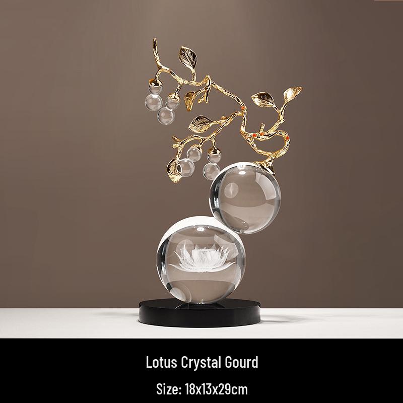 Chinese-Style Persimmon Gourd Ornament for Home Décor, Moving, and Housewarming Gifts