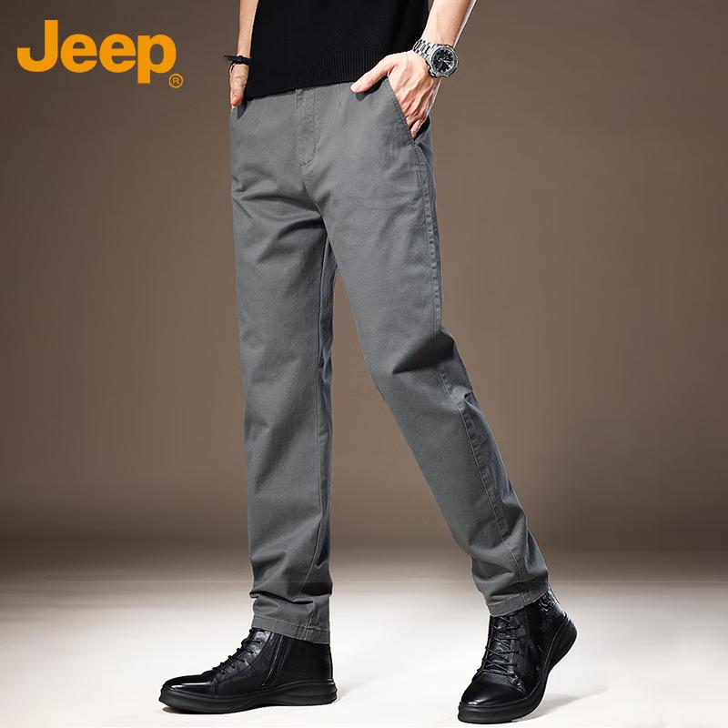 JEEP Men's Autumn/Winter Business Casual Straight-Leg Pants