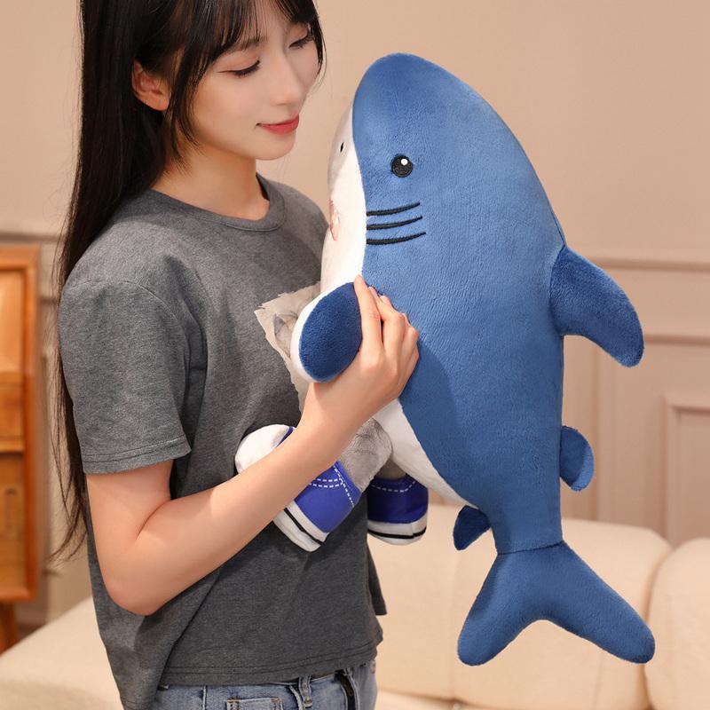 20/30cm Tung Tung Tung Sahur Plush Tralalelo Tralala Plush Toy Cute Shoe-wearing Shark Italian Brainrot Al Toys Shark Kids Gifts