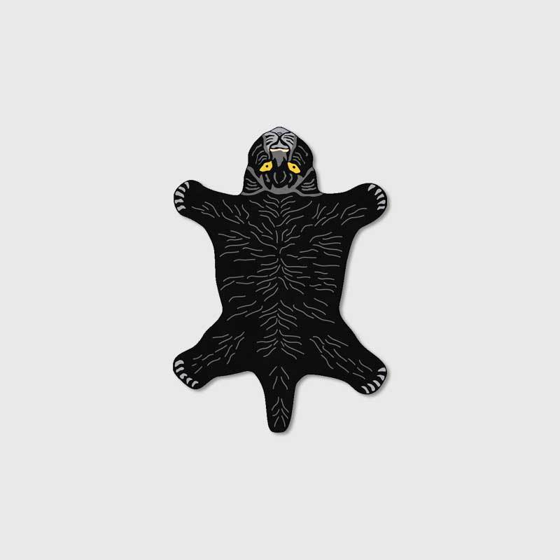 Special-shaped carpet, cartoon irregular carpet, lying tiger/panther//lion, living room bedroom, 80x160cm