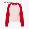 MO&Co. Women's Merino Wool Cashmere Blend Cable Knit Sweater