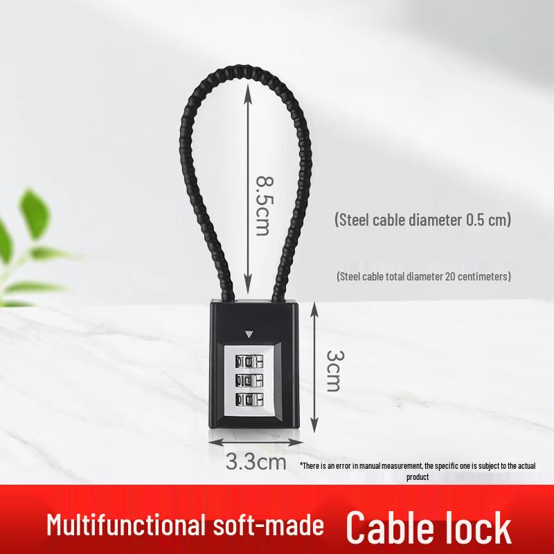 Weibaida Steel Cable Combination Padlock