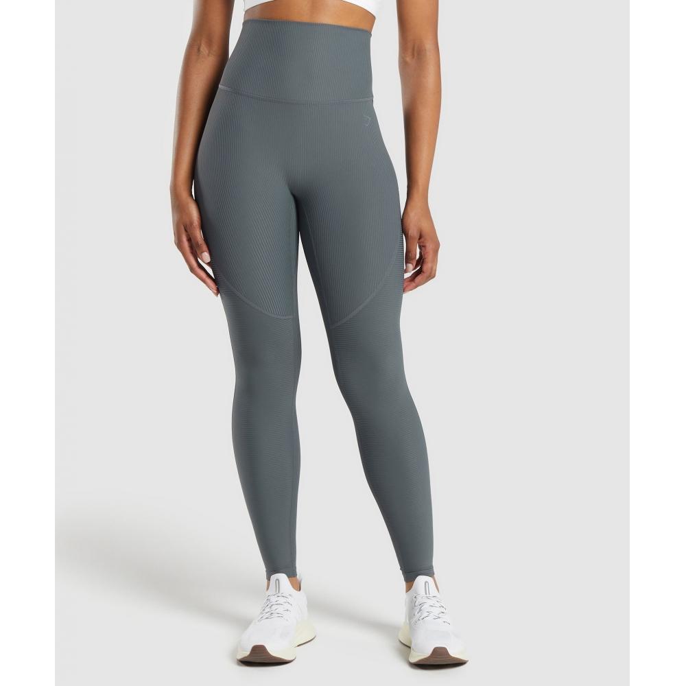 

Gymshark Ribbed Leggings Strong Grey B8a9o Gcr6 XXS