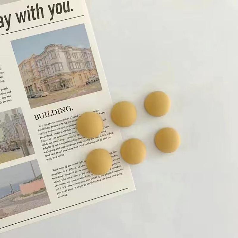 Frosted Morandi Semicircle Polaroid Photo Fridge Magnet Sticker