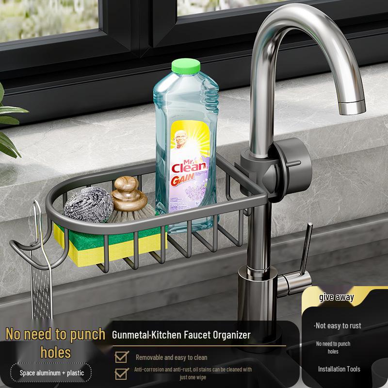 Wall-Mounted Multifunctional Kitchen Spice and Knife Organizer